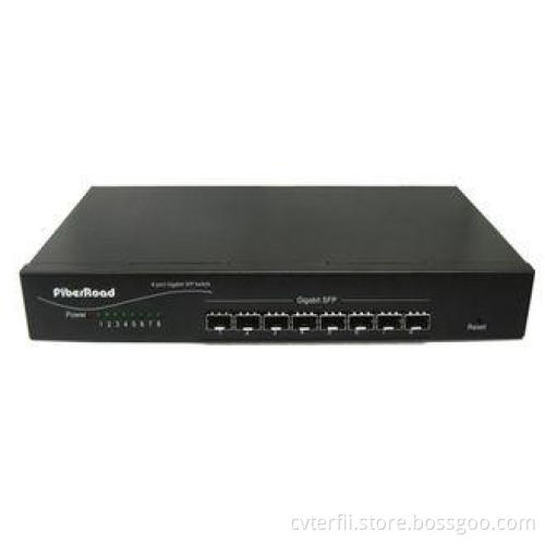 20G 1000M 8 Port SFP Fiber Optic Switches Flow Control Supp